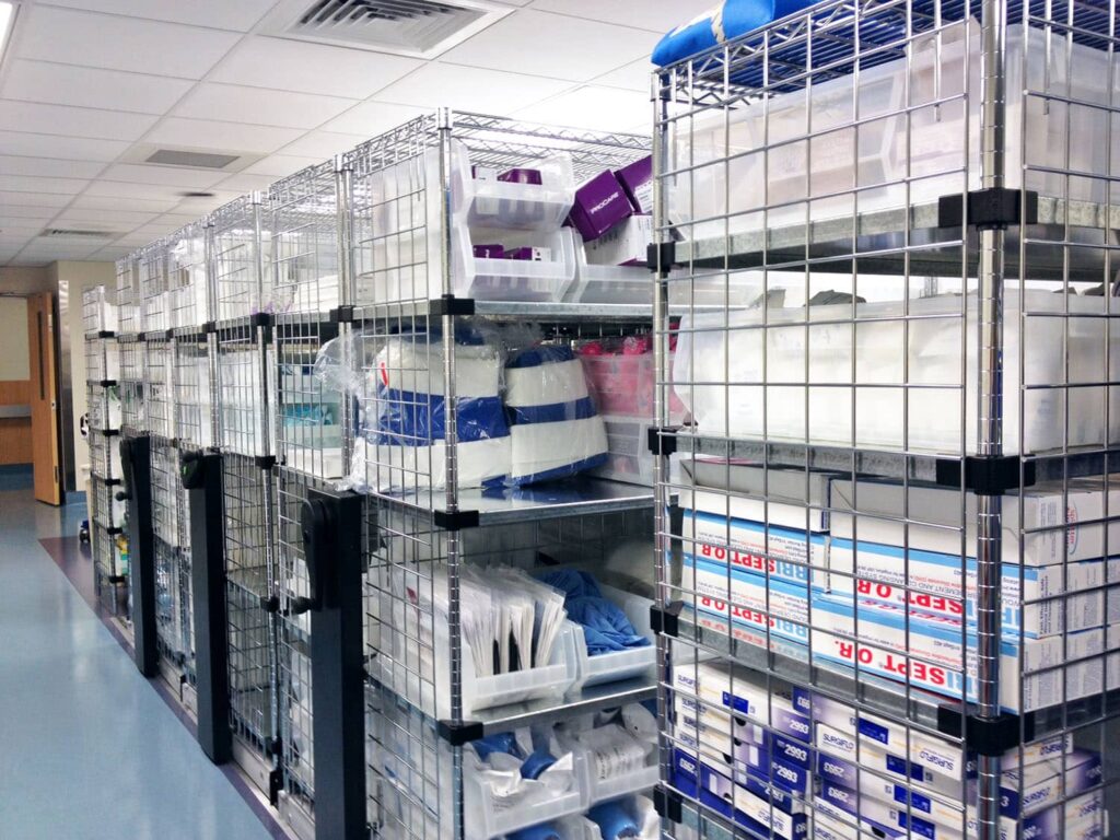 Mobile Storage Racks in Healthcare