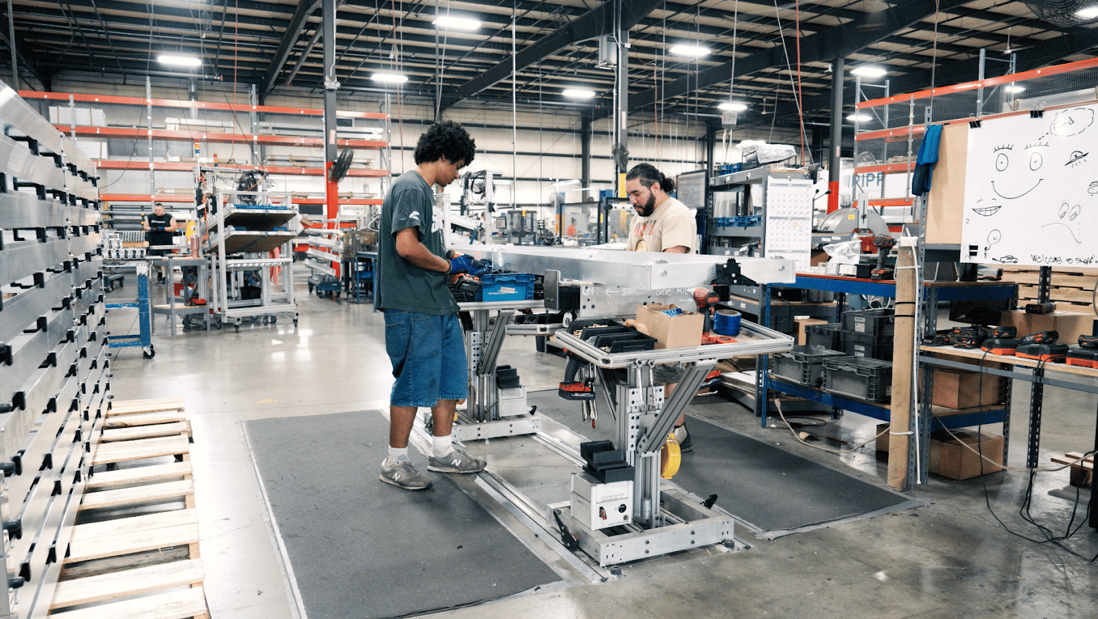 Workers making products in america at Pipp Mobile