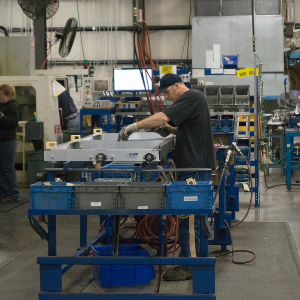 Worker in Pipp Mobile Warehouse Factory American Made