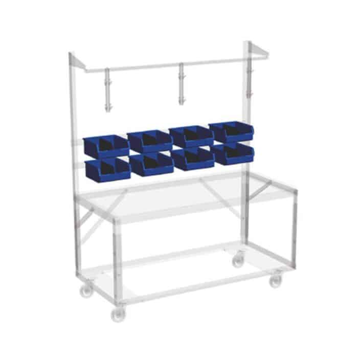 8 Sorting Bins with Dividers (ERGO-64 ) - Mobile Storage Systems