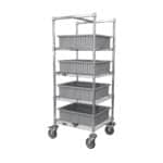 Wire Cart with Bins