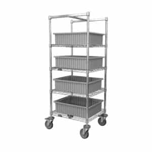 Wire Cart with Bins